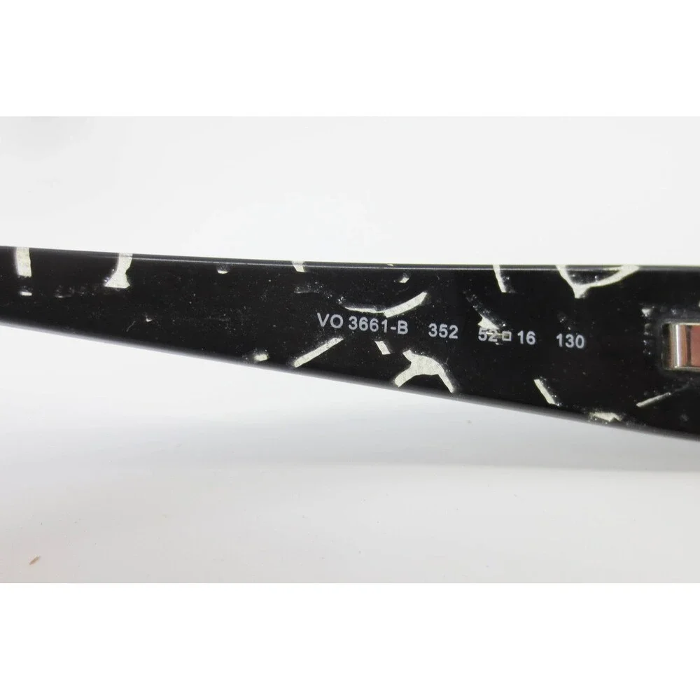 Vogue VO 3661-B 352 Black White Pattern Rectangular Eyeglasses Frames 52-16-130